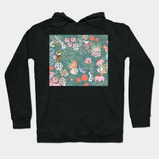 floral pattern Hoodie